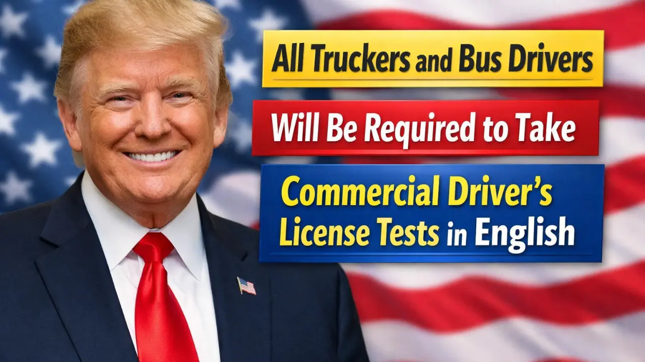 All Truckers and Bus Drivers Will Be Required to Take Commercial Driver’s License Tests in English
